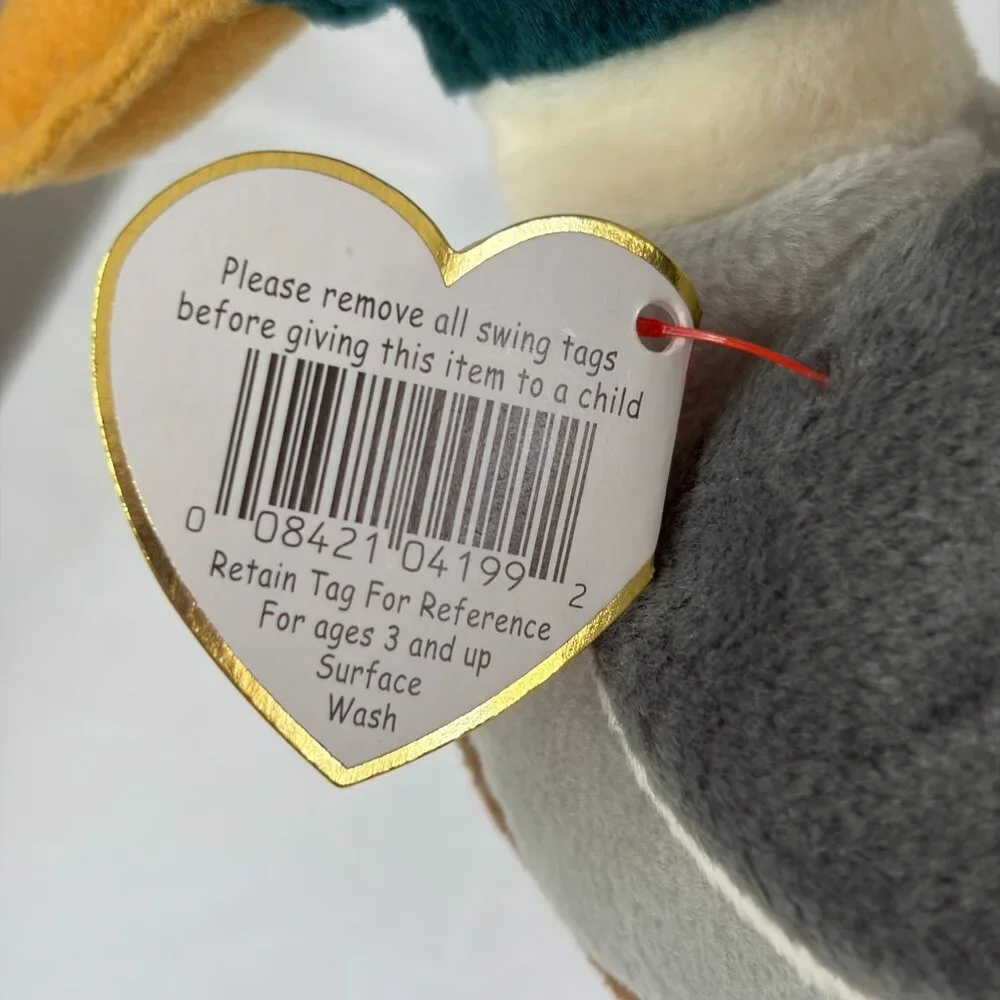 Ty Beanie Baby Jake Mallard Duck Plush w/ Tag Vintage 1997 Beanie Babies